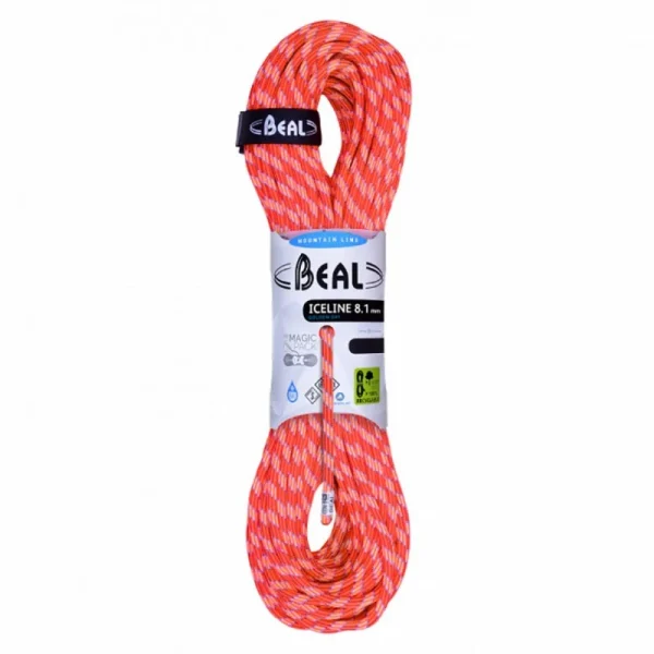 Beal Ice Line 8.1mm X 60M Golden Dry /orange Vente 1