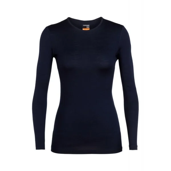 Meilleure affaire 👍 Icebreaker 200 Oasis Long Sleeve Crewe – Sous-vêtement mérinos femme I Hardloop 🤩 Satisfait ou Remboursé 9