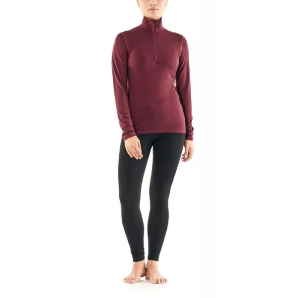 Remise 🎁 Icebreaker 200 Oasis Long Sleeve Half Zip – Sous-vêtement mérinos femme I Hardloop 🎉 luxe soldes 5