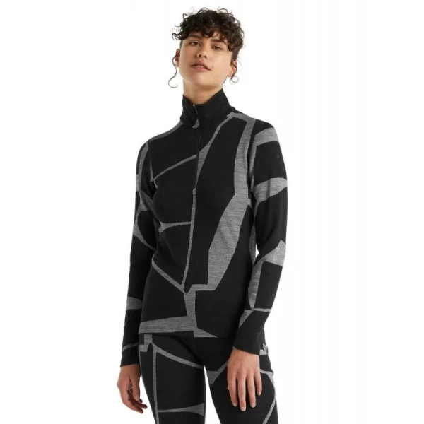 Bon marché ✨ Icebreaker 250 Vertex LS Half Zip Landscapes – Sous-vêtement mérinos femme I Hardloop 🛒 marques pas cher 1