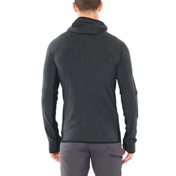 en solde Promo ❤️ Icebreaker Descender LS Zip Hood – Polaire en laine mérinos homme I Hardloop 🛒 4