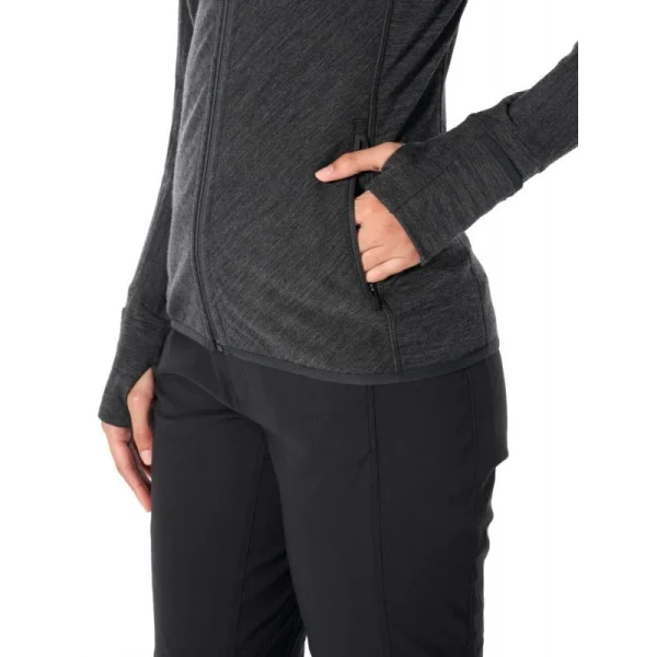 Meilleure vente 🤩 Icebreaker Descender LS Zip Hood – Sweatshirt en laine mérinos femme I Hardloop 🛒 soldes officiel 8