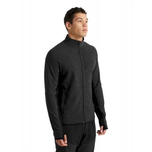 Offres 😉 Icebreaker Descender LS Zip – Polaire en laine mérinos homme I Hardloop 🎉 REMISE allant 12