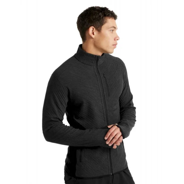 Offres 😉 Icebreaker Descender LS Zip – Polaire en laine mérinos homme I Hardloop 🎉 REMISE allant 13