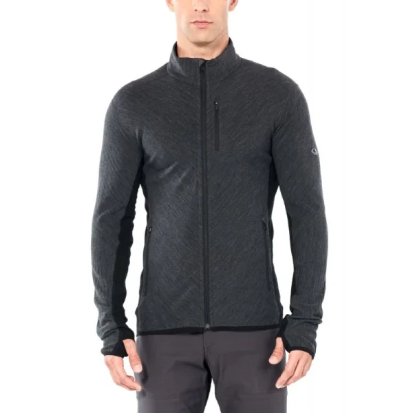 Offres 😉 Icebreaker Descender LS Zip – Polaire en laine mérinos homme I Hardloop 🎉 REMISE allant 28