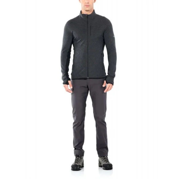 Offres 😉 Icebreaker Descender LS Zip – Polaire en laine mérinos homme I Hardloop 🎉 REMISE allant 5