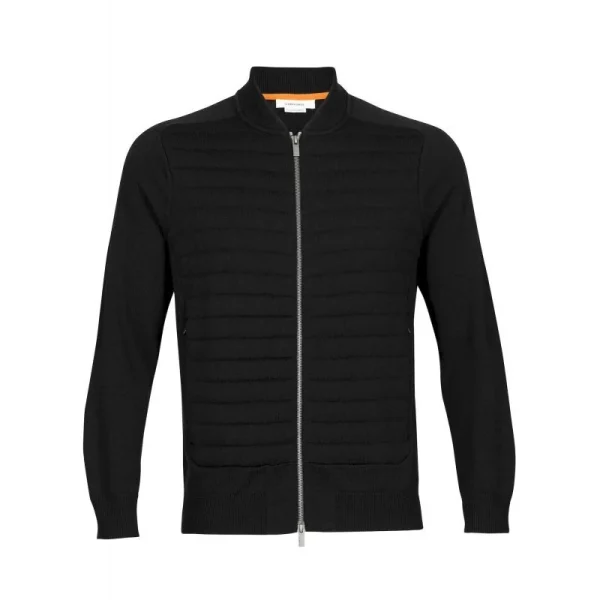Acheter 🎁 Icebreaker ICL ZoneKnit Insulated Knit Bomber – Sweatshirt en laine mérinos homme 🧨 prix le plus bas 1