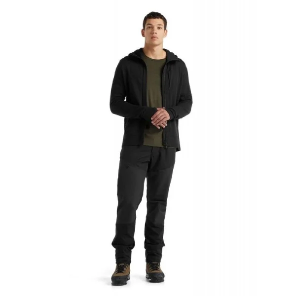 a Prix Discount Acheter 💯 Icebreaker Quantum III LS Zip Hood – Polaire en laine mérinos homme I Hardloop 🧨 4