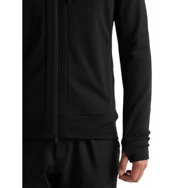 a Prix Discount Acheter 💯 Icebreaker Quantum III LS Zip Hood – Polaire en laine mérinos homme I Hardloop 🧨 6