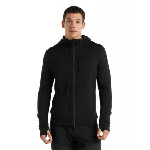a Prix Discount Acheter 💯 Icebreaker Quantum III LS Zip Hood – Polaire en laine mérinos homme I Hardloop 🧨 1