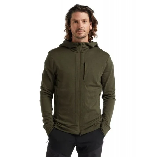 a Prix Discount Acheter 💯 Icebreaker Quantum III LS Zip Hood – Polaire en laine mérinos homme I Hardloop 🧨 12