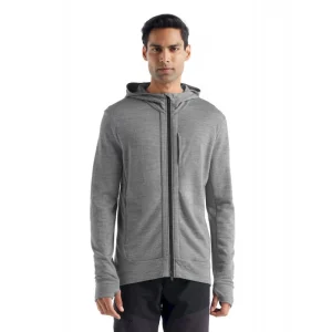 a Prix Discount Acheter 💯 Icebreaker Quantum III LS Zip Hood – Polaire en laine mérinos homme I Hardloop 🧨 32