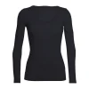 Vente flash 👍 Icebreaker Siren Long Sleeve Sweetheart – T-shirt en laine mérinos femme I Hardloop ⭐ prix le plus bas 23