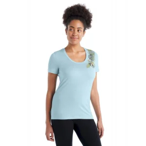 Meilleur prix 😀 Icebreaker Tech Lite II SS Scoop Tee Fabulous Fer – T-shirt en laine mérinos femme I Hardloop 👍 qualité supérieure 21