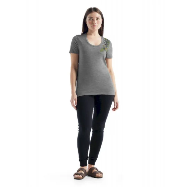 Meilleur prix 😀 Icebreaker Tech Lite II SS Scoop Tee Fabulous Fer – T-shirt en laine mérinos femme I Hardloop 👍 qualité supérieure 4