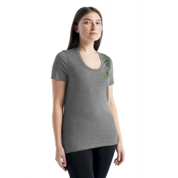 Meilleur prix 😀 Icebreaker Tech Lite II SS Scoop Tee Fabulous Fer – T-shirt en laine mérinos femme I Hardloop 👍 qualité supérieure 1