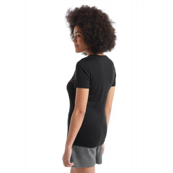 Meilleure affaire ⭐ Icebreaker Tech Lite II SS Scoop Tee Shapes – T-shirt en laine mérinos femme I Hardloop ⌛ mode 3