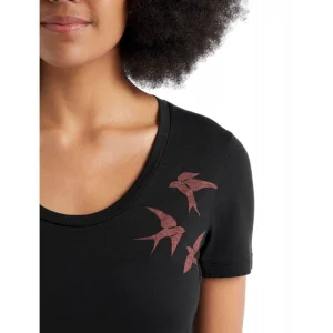 Meilleure affaire ⭐ Icebreaker Tech Lite II SS Scoop Tee Shapes – T-shirt en laine mérinos femme I Hardloop ⌛ mode 12
