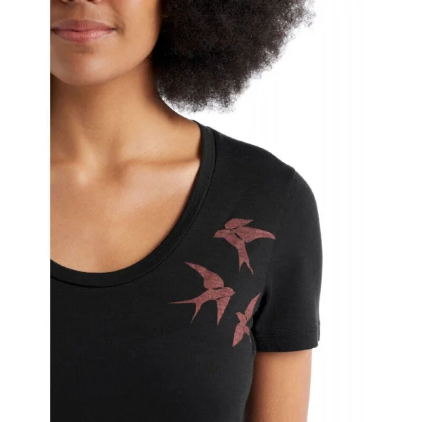 Meilleure affaire ⭐ Icebreaker Tech Lite II SS Scoop Tee Shapes – T-shirt en laine mérinos femme I Hardloop ⌛ mode 4
