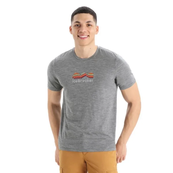 Top 10 🛒 Icebreaker Tech Lite II SS Tee Mountain Geology – T-shirt en laine mérinos homme 🎉 boutique en france 8