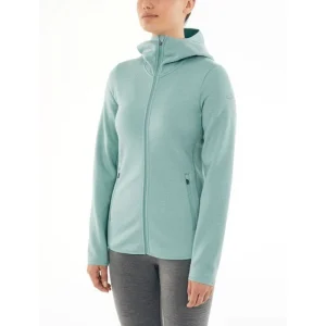 pas cher en ligne Meilleur prix 🧨 Icebreaker Wmns Elemental LS Zip Hood – Polaire en laine mérinos femme I Hardloop 😀 17