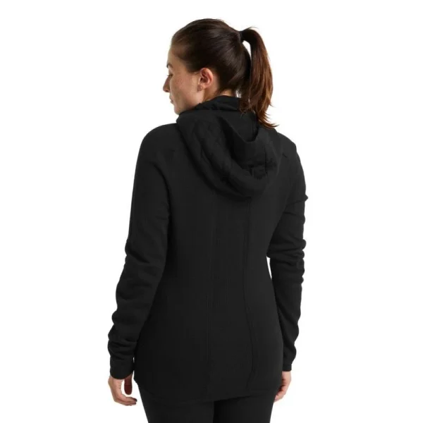 Vente flash 🌟 Icebreaker ZoneKnit Insulated LS Zip Hoodie – Polaire en laine mérinos femme I Hardloop 🥰 Authentic Original licence 3