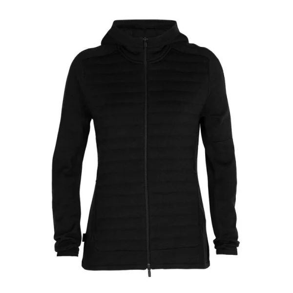Vente flash 🌟 Icebreaker ZoneKnit Insulated LS Zip Hoodie – Polaire en laine mérinos femme I Hardloop 🥰 Authentic Original licence 12