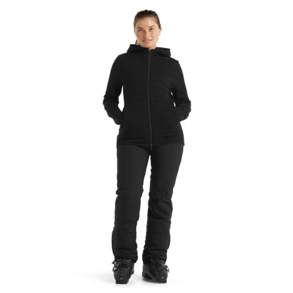 Vente flash 🌟 Icebreaker ZoneKnit Insulated LS Zip Hoodie – Polaire en laine mérinos femme I Hardloop 🥰 Authentic Original licence 4
