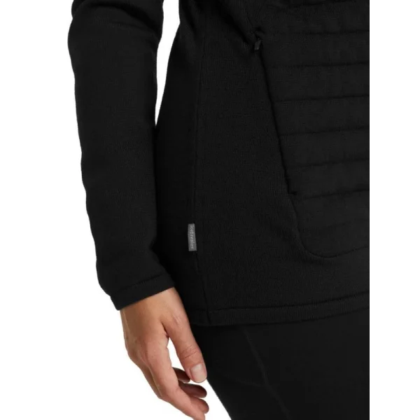 Vente flash 🌟 Icebreaker ZoneKnit Insulated LS Zip Hoodie – Polaire en laine mérinos femme I Hardloop 🥰 Authentic Original licence 10