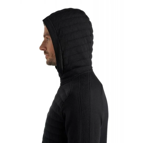 Meilleure vente 🔔 Icebreaker ZoneKnit Insulated LS Zip Hoodie – Polaire en laine mérinos homme I Hardloop ⭐ Service Clients Dédié 6